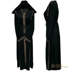 Vestido árabe modesto para mujer Abaya Farasha Jalabiya con Stone Works - Imagen 1 de 4