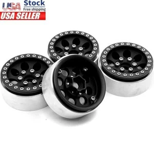 4PCS 1.9" Metal Beadlock Wheel Rims for 1/10 RC TRX-4 D90 Axial SCX10 II Crawler - Picture 1 of 12