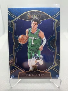 2020-21 Panini Select Tyrell Terry Concourse Base Blue Rookie RC #91 Mavericks - Picture 1 of 2