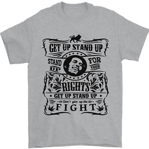 Get up Stand up Reggae Music Mens T-Shirt 100% Cotton