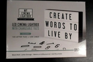 My Cinema Lightbox - LED CINEMA LIGHTBOX, inkl. 100 Buchstaben & USB-Kabel NEU - Bild 1 von 3