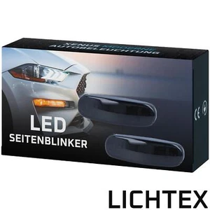 LED Blinker Umrüst-Set für Abarth Citroen Fiat Ford Peugeot smoke dynamisch - Picture 1 of 4
