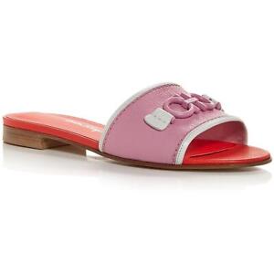 Salvatore Ferragamo Womens Rhodes Pink Slide Sandals 8.5 Medium (B,M) BHFO 8394