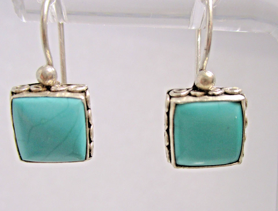 BRINCOS TURQUESA ESTERLINA MONSOON (MNSN) 0,925 - Imagem 1 de 4