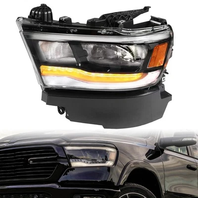 Fits 2019-2023 Dodge RAM 1500 Full LED DRL Reflector Driver Headlight LH Side - Image 1 of 4