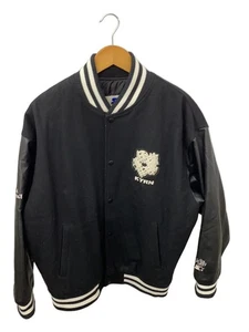 STARTER Wool Stadium Jacket L Black Solid - Picture 1 of 5