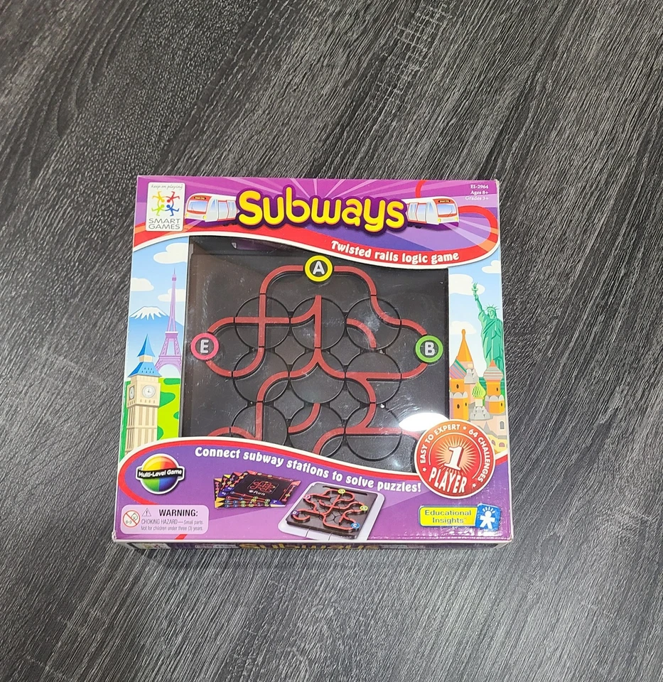 Subways Twisted Rails Logic Game Educational Insights Smart Games Single Player - Image 1 of 3