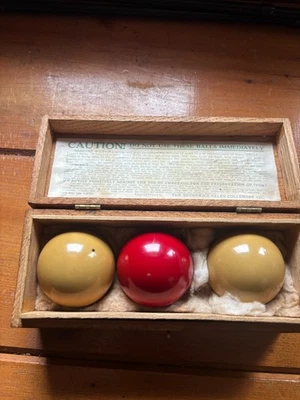Brunswick Balke Collender Carom Billiards Balls - Image 1 of 4