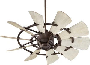 Quorum Windmill 44" Ceiling Fan - Weathered Oak/Weathered Oak 10-Blade - Picture 1 of 4