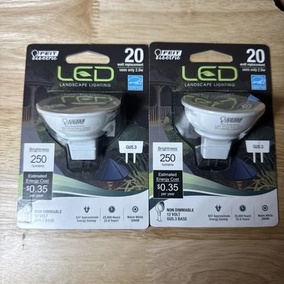 Feit Electric Landscape GU5.3 LED Bulb Warm White 20 Watt Equivalence (2PK) - Image 1 of 4