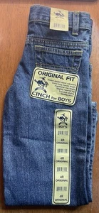 Jeans Cinch Niños 4R Azul Denim Etiqueta Blanca Vaquero Ajuste Original MB10042001 IND - Imagen 1 de 3