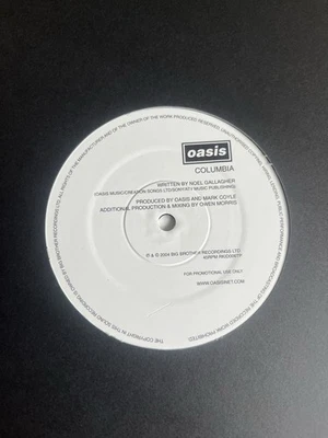 Oasis Columbia Demo Single Sided Promo 12'' UK 2004 Big Brother  Mint - Image 1 of 4