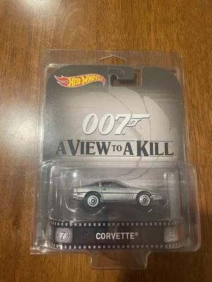 Hot Wheels 2016 Retro Entertainment James Bond 007 A View to A Kill Corvette Foto 1 de 2