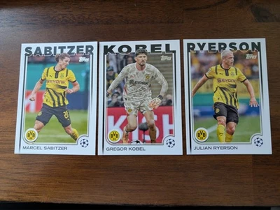 Sabitzer/Kobel/Ryerson  2024 Topps UEFA Champions League BVB #137 #168 #191 - Image 1 of 2
