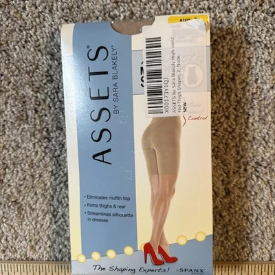 ASSETS by Sara Blakely SPANX High-Waist Mid-Thigh Shaper Size 2 Nude 166B - Image 1 of 2