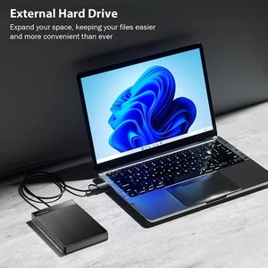 UnionSine 2TB Externe Festplatte USB3.0 tragbare HDD Festplatte PC Plug and Play - Bild 1 von 12
