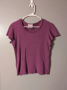Top para mujer Paris Sport Club púrpura vintage talla M manga corta - Imagen 1 de 7