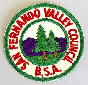 Scarce PATCHES San Fernando Valley Council & 1957 EXPLOREE Round w/ Button Hole - Picture 1 of 6