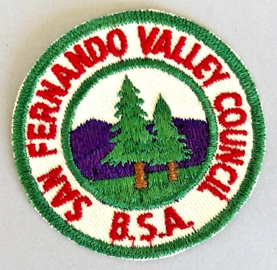 Scarce PATCHES San Fernando Valley Council & 1957 EXPLOREE Round w/ Button Hole - Image 1 of 4
