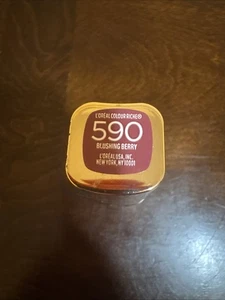 L'OREAL PARIS COLOR RICO LÁPIZ LABIAL Blushing Berry #590 TAMAÑO COMPLETO NUEVO - Imagen 1 de 3