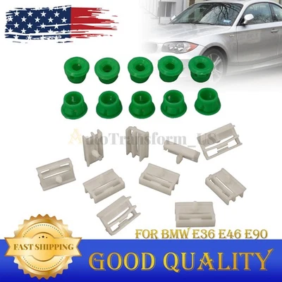 20PCS For BMW E36 E46 E90 Rocker Panel Moulding Clips Side Sill Skirt Clips Foto 1 de 4