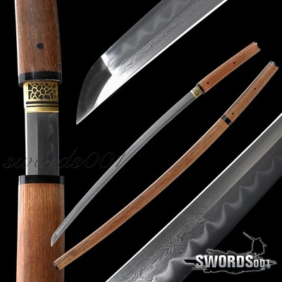 Espada Katana Samurai Acero Plegada Arcilla Templada Endurecida Shirasaya Real Hamon Foto 1 de 4