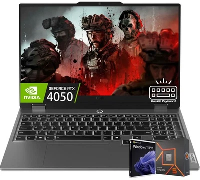 Lenovo LOQ 15.6" FHD Gaming Laptop AMD Ryzen 5 7235HS 64GB DDR5 2TB SSD RTX 4050 - Image 1 of 4