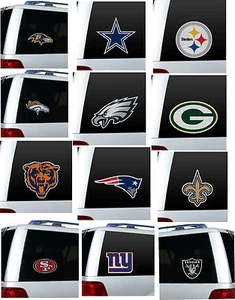 NFL Auto Home Glass Window Film Decal 12" NFL Football Teams - U Pick Team NEW - Picture 1 of 9