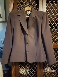EUC Collections for Le Suit Women Jacket blazer taupe Cocoa Brown fully lined 14 - Afbeelding 1 van 10