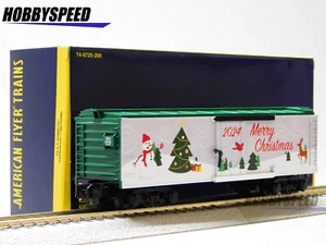 LIONEL AMERICAN FLYER 2024 CHRISTMAS BOXCAR S GAUGE railroad train 2419010 NEW - Picture 1 of 10