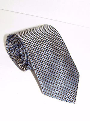 VALERIO GARATI Bright Colorful Check Pattern MEN NECK TIE NEW - Image 1 of 3