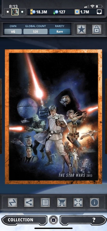 Topps Star Wars Digital Card Trader Orange Evolution: Comics Star Wars Insert - Image 1 of 1
