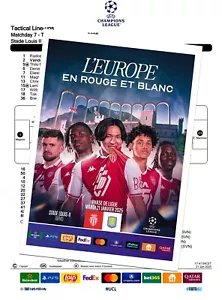 MONACO France v ASTON VILLA England 21 January 2025 CHL FAN 16 pg + OFFICIAL LU - Picture 1 of 2