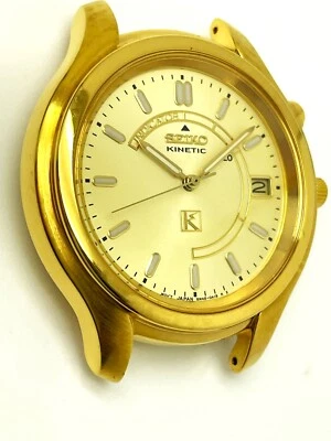 WATCH PARTS SEIKO MEN'S 5M42-0A19 NOT-WORKING KINETIC ANALOG WATCH  SKH046 - Image 1 of 4