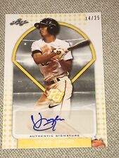 VAUGHN GRISSOM 2018 LEAF PERFECT GAME AUTOGRAPH #14/25 BRAVES .400, 2HR in 20AB