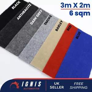 CAMPER VAN LINING CARPET WITH 4-WAY STRETCH FOR VW T5 T.1 TRANSPORTER 6 SQM - Picture 1 of 19