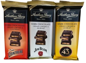 3x Pack Anthon Berg Dark Chocolate (Cointreau, Jim Beam, Licor 43) DATED: AUG 22 - Picture 1 of 2