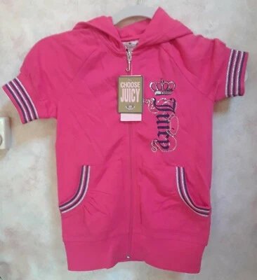 NWT GIRLS JUICY COUTURE BLUSHING #9 HOODIE SIZE 7 or 8 MSRP 118.00 - Image 1 of 2
