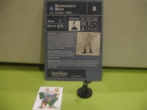 =Héroe ingenioso de Axis & Allies Miniatures D-DAY con tarjeta 25/45= - Imagen 1 de 1