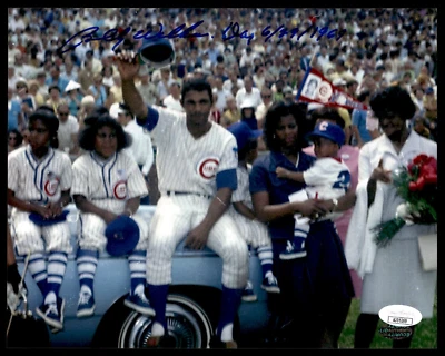 BILLY WILLIAMS SIGNED 8X10 INSCRIBED BILLY WILLIAMS DAY 6/29/1969 WITH JSA COA - Image 1 of 2