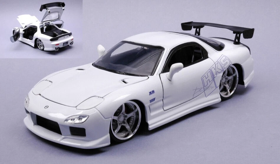 MAZDA RX-7 FAST AND FURIOUS 1993 WHITE 1:24 - Immagine 1 di 1
