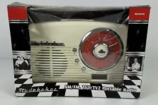Studebaker Portable Radio With Instant Weather AM/FM TV1/TV2 New In Box