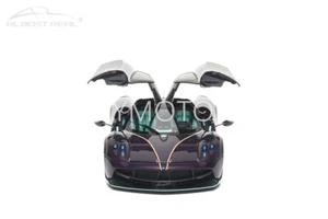 Modellino auto quasi reale AR 1/18 Pagani Huayra Dinastia Yazi viola carbonio pressofuso - Foto 1 di 18