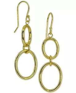 Giani Bernini Kreis Tropfen Ohrringe in 18k Gold über Sterlingsilber - Bild 1 von 2