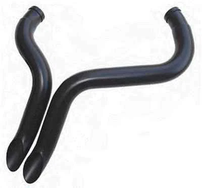 TWISTED VENOM 黑色 EXHAUST PIPES HARLEY SPORTSTER SOFTAIL HERITAGE SLIM FAT LO — 第 1/2 张图片