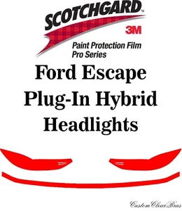 Película protectora de pintura 3M Scothgard serie Pro 2023 2024 Ford Escape enchufable - Imagen 1 de 3