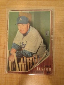 1962 Topps Walt Alston #217 Miami /Los Angeles Dodgers Manager / Cardinals HOF - Picture 1 of 2