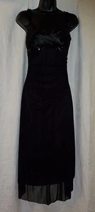 Vintage Ruby Rox Party Kleid Gr. M schwarz Empire Pailletten asymmetrischer Saum - Bild 1 von 12
