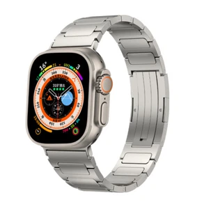For Apple Watch Titanium Strap Ultra 49mm 9 8 7 SE 6 5 4 3 2 38-45mm Metal Band - Picture 1 of 14
