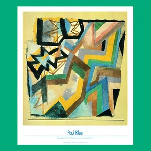 1917 Paul Klee Colored and Graphic Angles vintage art lithography print poster - Picture 1 of 6